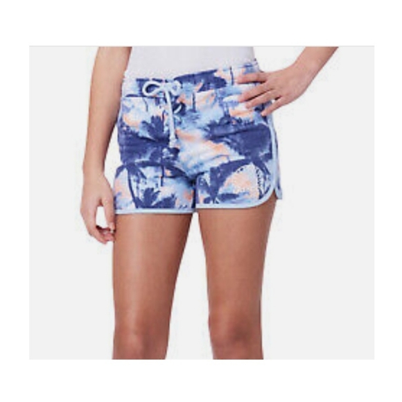 Other - Justice blue dolphin lace up tropical shorts